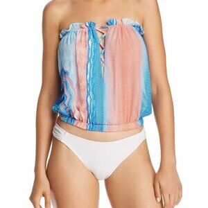 Ramy Brook NWT Printed Mika Top Swim Cover-Up size XXS